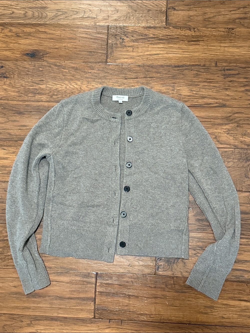 Madwell cashmere button front cardigan